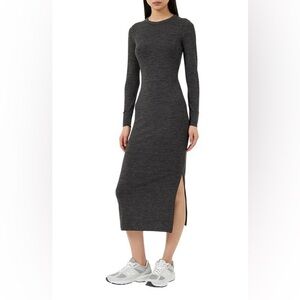 French Connection Babysoft Crewneck Sweater Dress - Gray - Small